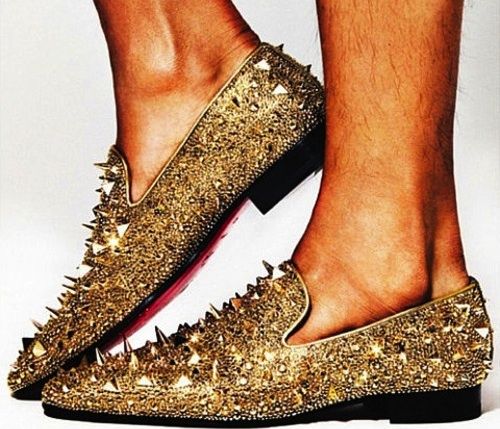 christian louboutin gold spiked shoes mens christian louboutin gold spiked shoes mens