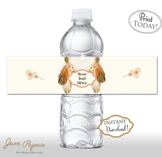 95 best Food and Water Bottle Printable Labels by Jane Paperie - water bottle label template 95 best Food and Water Bottle Printable Labels by Jane Paperie - water bottle label template