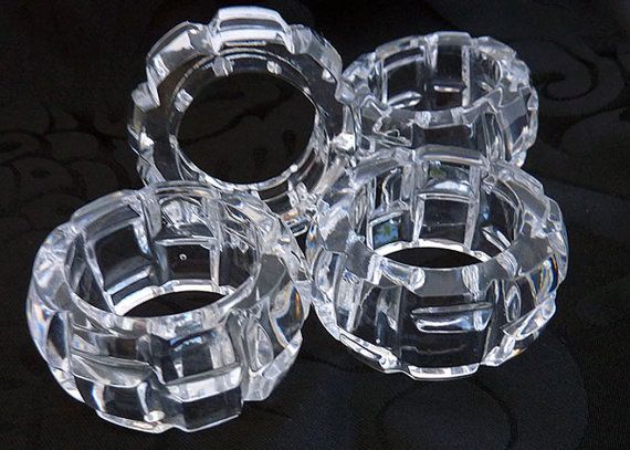 Vintage Crystal Napkin Rings Vintage Crystal Napkin Rings