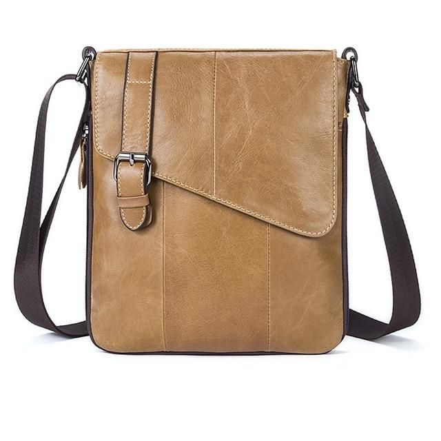 Men/'s Handbags Casual Leather Bag Vertical Briefcase Shoulder Messenger Bags