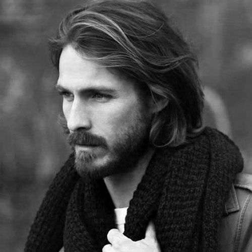 The Wavy Side Part For Long Hair Long Hair Styles Men Long