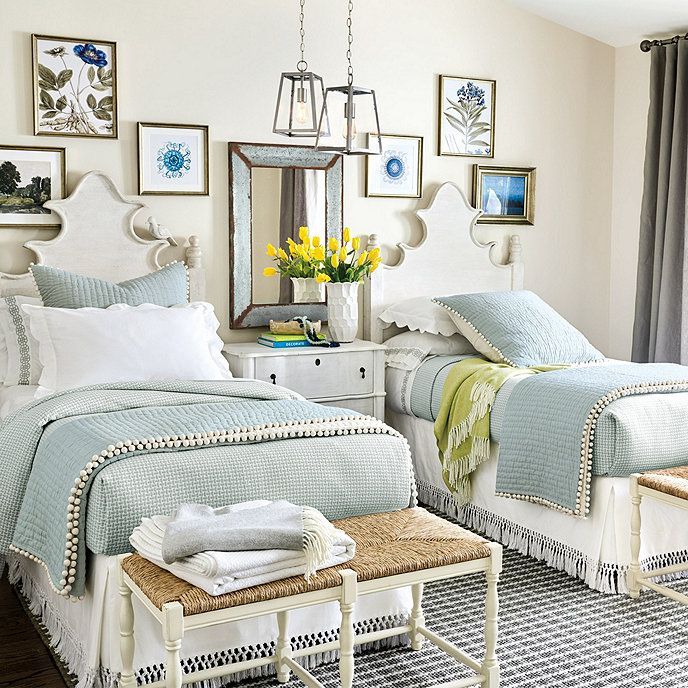 Tilly Matelasse Coverlet Ballard Designs Twin Beds Guest Room Home Decor Bedroom Design Twin Beds Guest Room, Tillys Room Decor