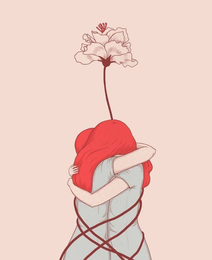 Dessin fille rose amoureuse [PUNIQRANDLINE-(au-dating-names.txt) 56