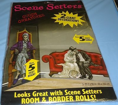 halloween scene setter skeleton bat reaper pumpkins skulls choose your item