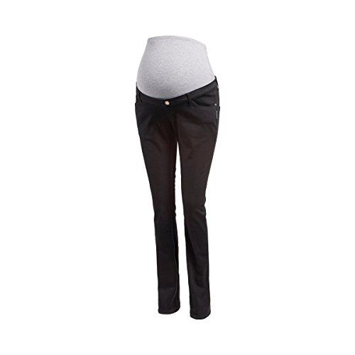 2HEARTS Umstands-Hose Powerstretch We Love Basics//Umstandsmode Damen//Schwangerschaftshose//schwarz