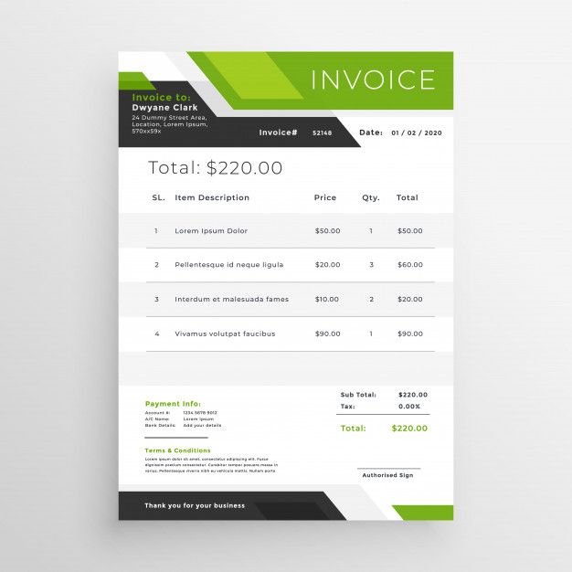 Professional Business Invoice Template In 2020 Invoice Template Invoice Design Template Photography Invoice
