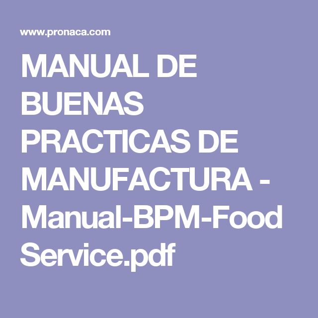 Manuales de Buenas Practicas