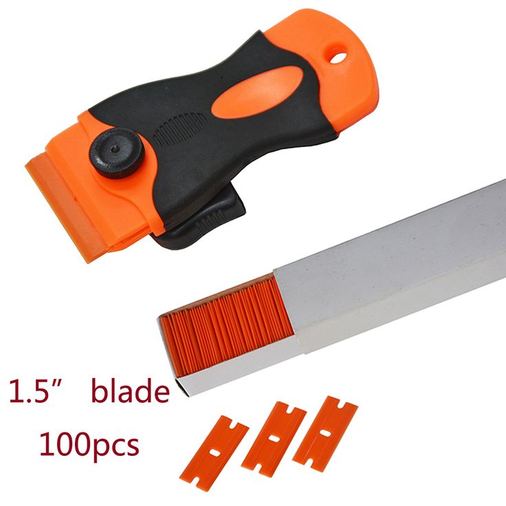 100pcs Car Label Glue Residue Sticker Remover Plastic Blade Triumph 1 5 Scraper With Plastic Razor Blade Edges Cn051p Cn0 Vinyl Wrap Car Car Cleaning Squeegee