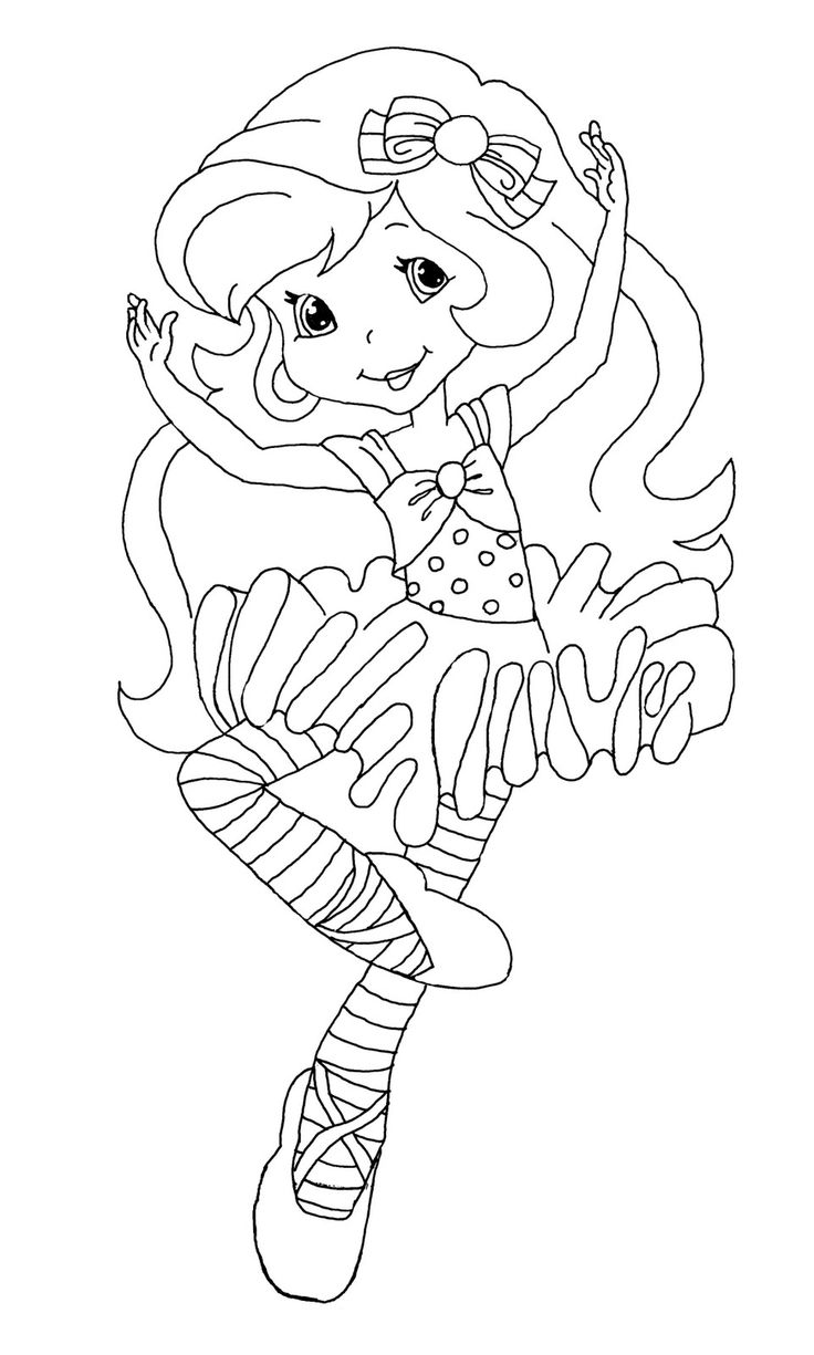 bailarina para colorear