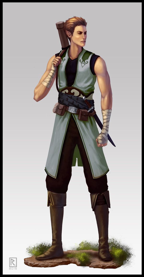 Elf Monk by LSDrake.deviantart.com on @DeviantArt Dungeons and dragons char...