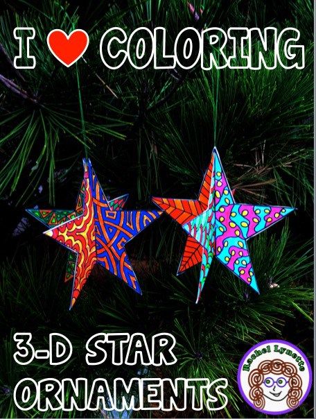 Celebrate The Holidays With These Fun 3 D Star Ornaments Your Students Can Color Celebrate The Holidays With These Fun 3 D Star Ornaments Your Students Can Color