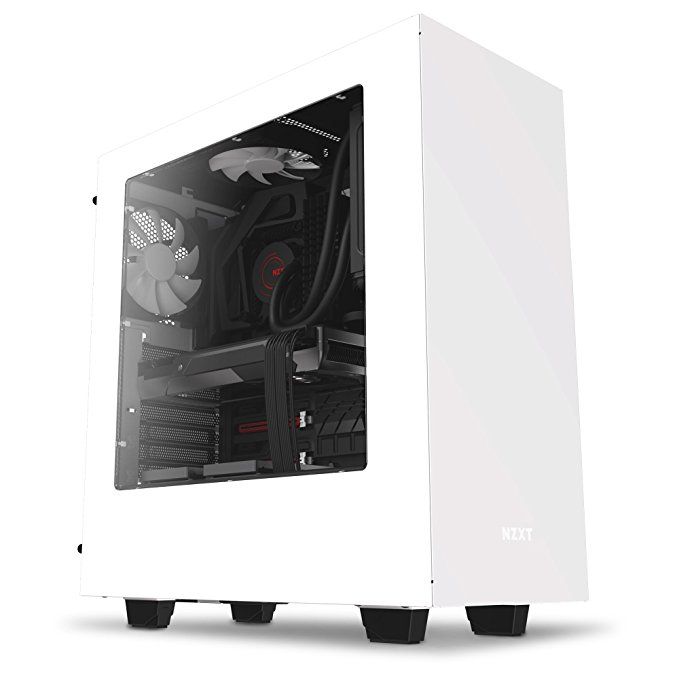 Nzxt S340 Mid Tower Computer Case White Ca S340w W1 With Images Electronics Technology Nzxt S340 Mid Tower Computer Case