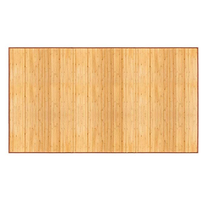 Decdeal Bath Mat Waterproof Bamboo Floor Skid Resistant Bathroom Shower Foot Carpet With Multi Panel Strip F Area Rug Flooring Light Waterproof Bamboo Floor Mat, Bamboo Outdoor Mat