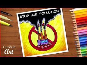 stop air pollution poster chart drawing for school air pollution chart for school