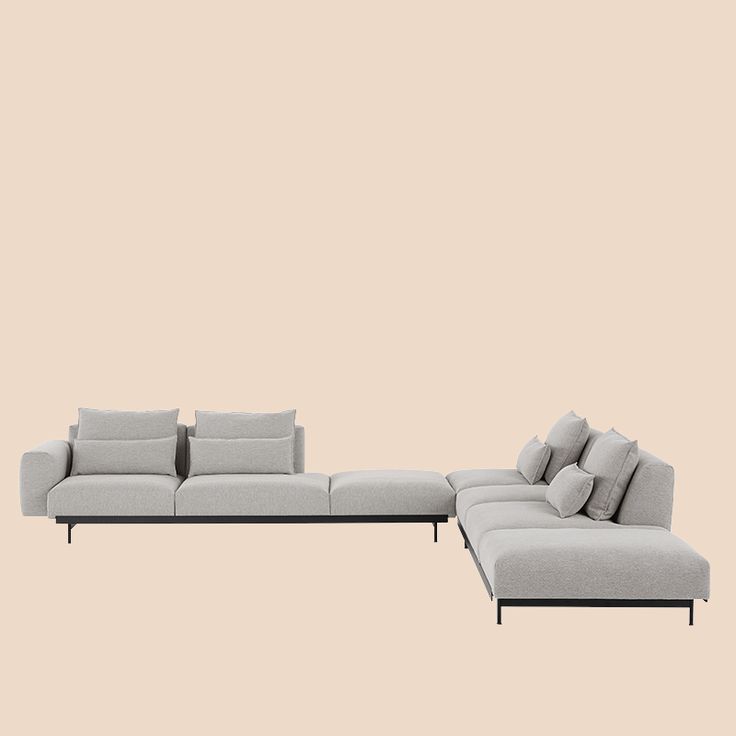 The In Situ Modular Sofa Is A Grand Modular Design With Sculptural Lines That Can Be Tailored To Your Indi Modular Sofa Scandinavian Sofa Design Minimal Decor