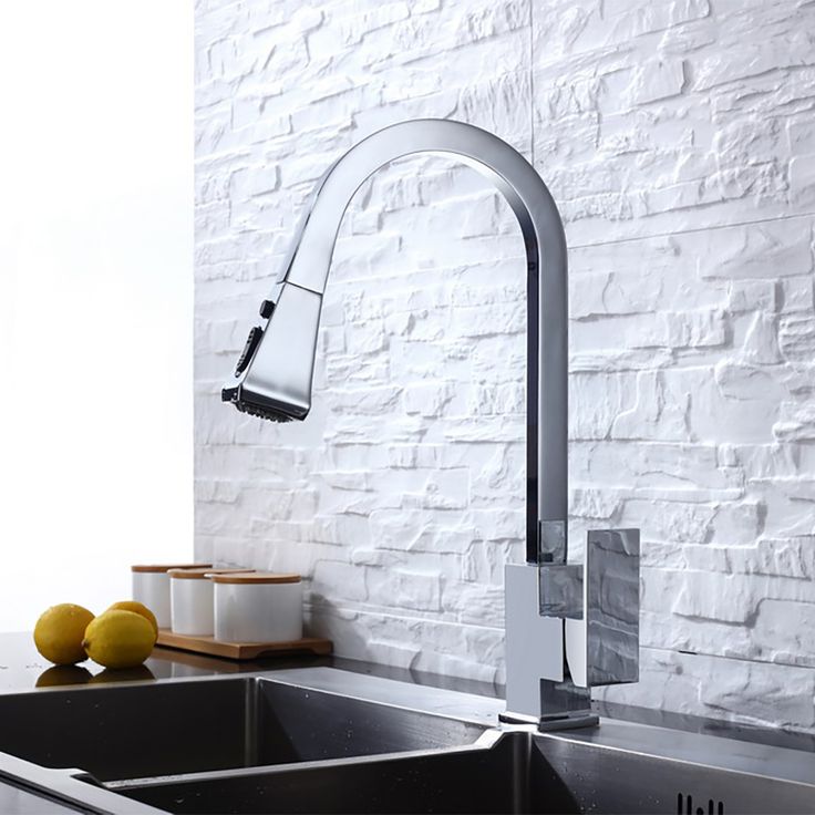 Robinet De Cuisine Carre Chrome Chrome Kitchen Faucet Stainless Steel Kitchen Faucet Kitchen Sink Faucets