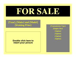 for sale template