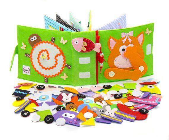Educational Baby Toy Quiet Busy Book Of Felt Developmental Libros Tranquilos Libros Para Bebes Juguetes Para Ninas
