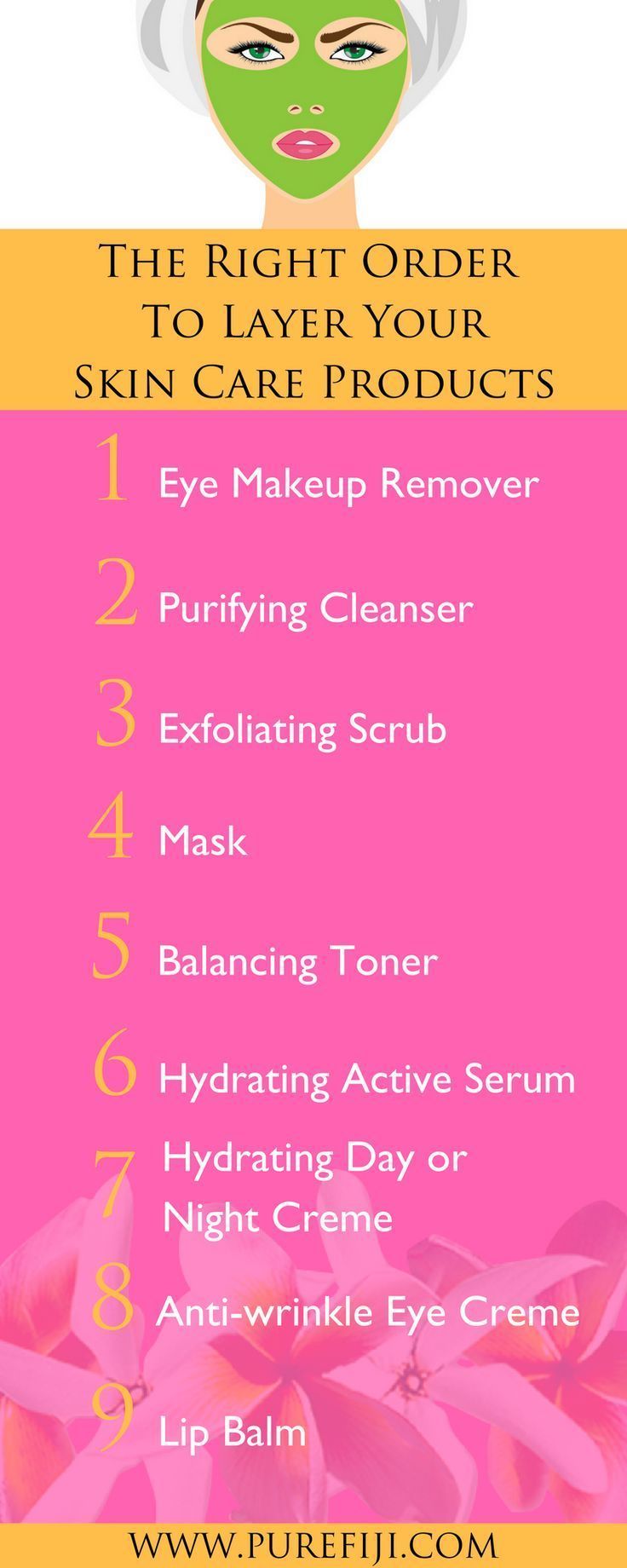 The Right Order to Wash Your Face Skin care, Diy skin