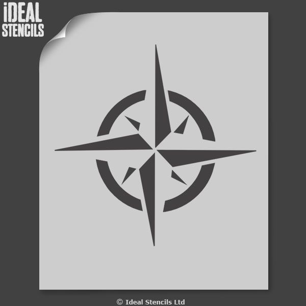 pentagram star stencil symbol Reusable Art Craft Paint Wall Decor Ideal Stencils