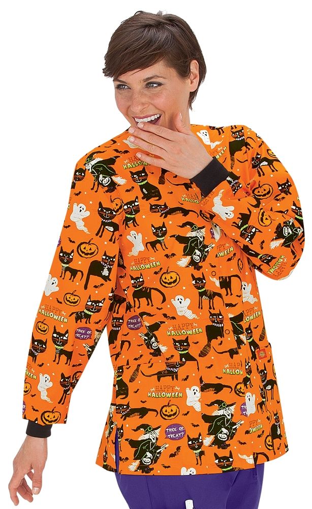 scrubs dickies everyday cotton a purr fect halloween crewneck scrub jacket halloween nursing srubs medical uniforms - Halloween Scrubs Uniforms scrubs dickies everyday cotton a purr fect halloween crewneck scrub jacket halloween nursing srubs medical uniforms - Halloween Scrubs Uniforms