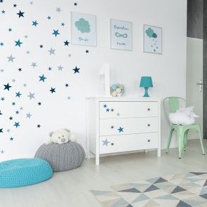 Sterne im Kinderzimmer und Babyzimmer. Als Wanddekoration schon ein Klassiker. D...