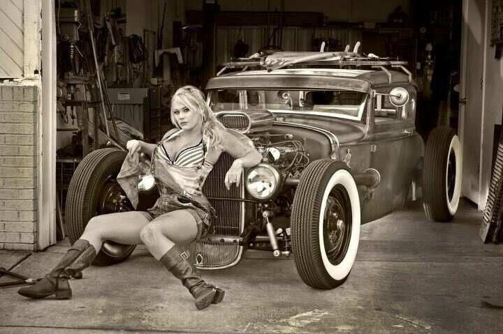 Girls And Hot Rods In Rat Rods Truck Rat Rod Rat Rod Girls My XXX Hot