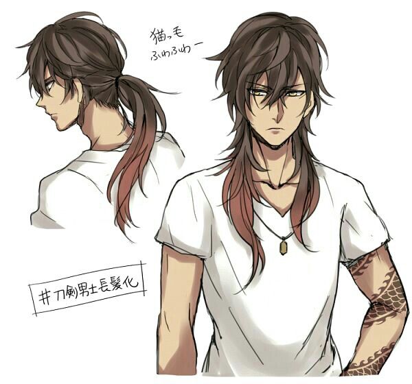 pic Drawings Of Anime Boys With Long Hair ookurikara with long hair anime guy