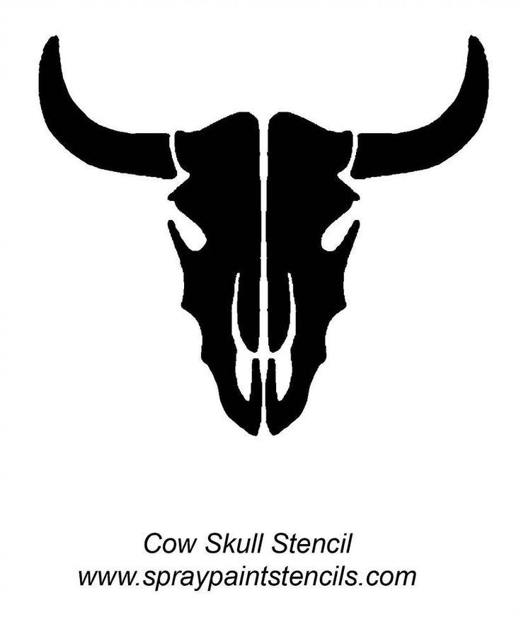 Cow Skull Pattern by PumpkinCrazy Skull stencil, Stencils, Bull skulls Cow Skull Pattern by PumpkinCrazy Skull stencil, Stencils, Bull skulls