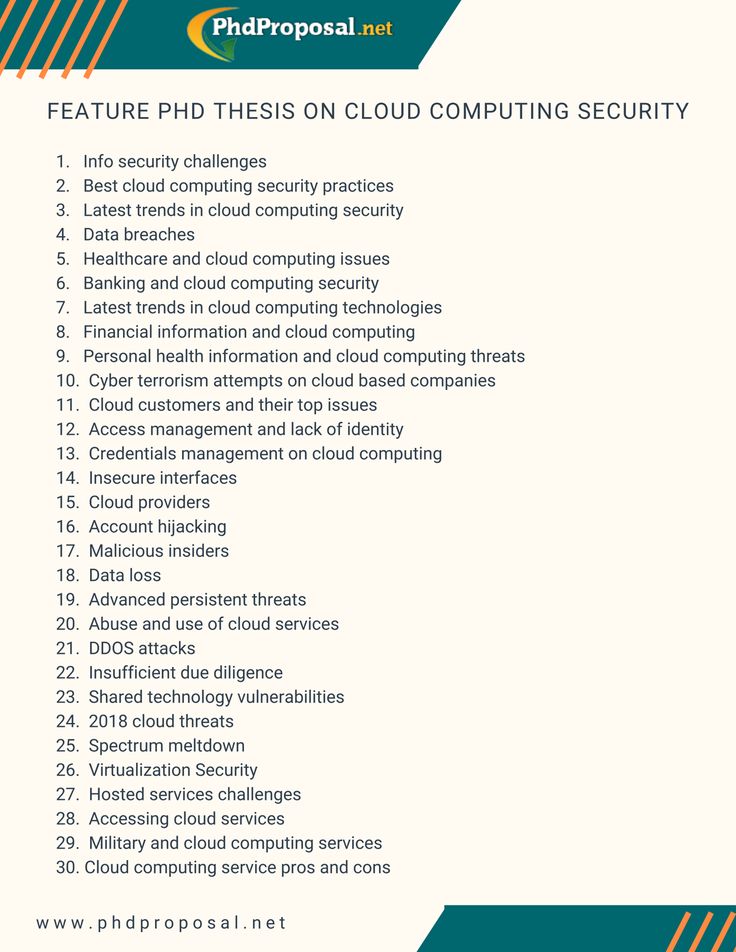 Project Topics on Network Security - PHD TOPIC