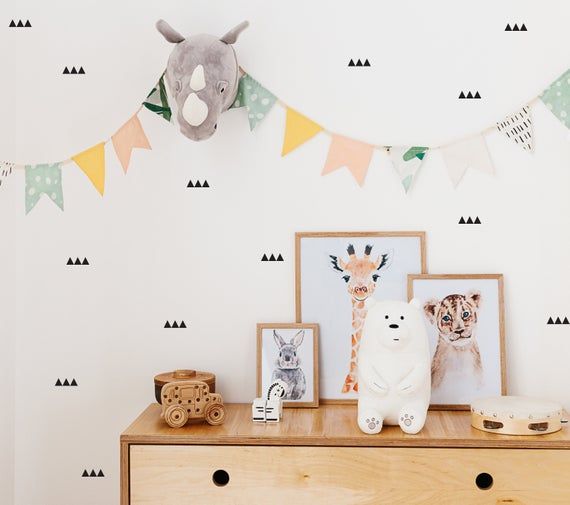Forest Animals Wall Decal Woodland Wall Sticker Reusable Wall