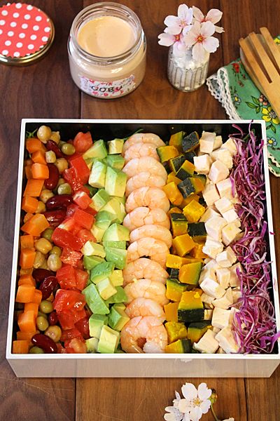 持ち寄りコブサラダ 持ち寄りキッズパーティ ぱおのおうちで世界ごはん 料理 レシピ 持ち寄りレシピ レシピ 持ち寄りコブサラダ 持ち寄りキッズパーティ ぱおのおうちで世界ごはん 料理 レシピ 持ち寄りレシピ レシピ