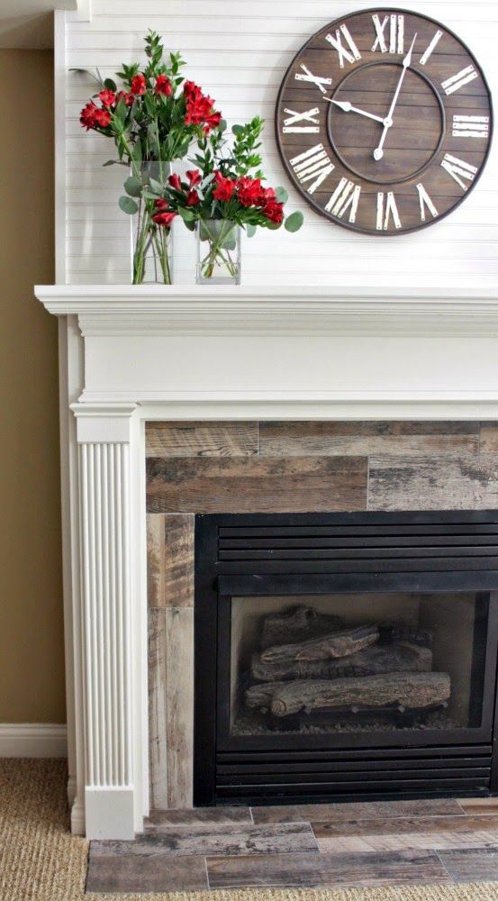 Best 25+ Distressed fireplace ideas on Pinterest | Farmhouse fireplace mantels Fireplace in dining room and Distressed mantle