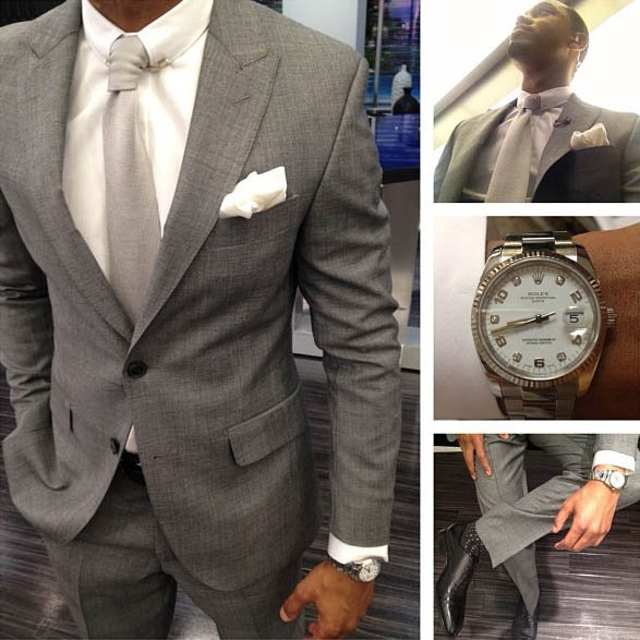 grey suit white shirt light grey tie black shoes black light grey suit wedding