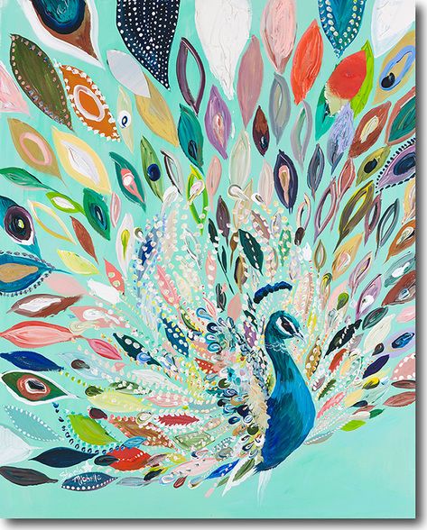 Boho Peacock Art Print Boho Peacock Art Print