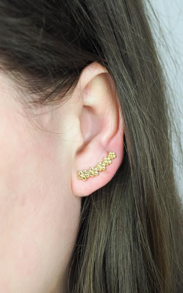 Flower Drop Earrings OR Earring Sets Flower Earrings PLUS Silver and Pink Heart Studs OR Heart Hoop Earrings For Sensitive Ears Crystal Flower Earrings