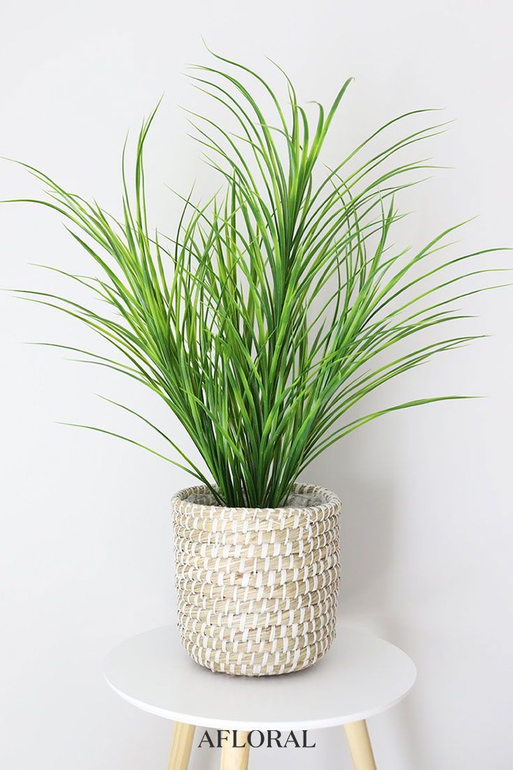 10 Long Grasses And 2 Grass Bushes Artificial Plastic Plants