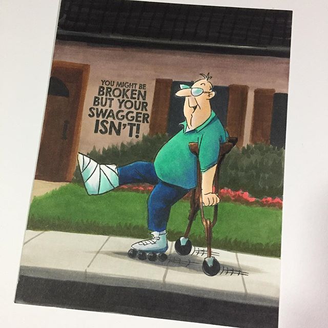 Is It Bad To Wish Knew Man On Crutches Could Send This Funny Card