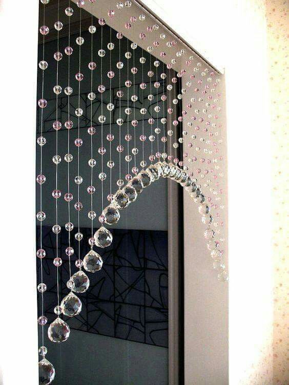 Prism Curtain Over Window Would Produce Great Rainbows Boncuklu Perdeler Kendin Yap Ev Oda Dekoru Prism Curtain Over Window Would Produce, Beaded Door Curtain Ideas