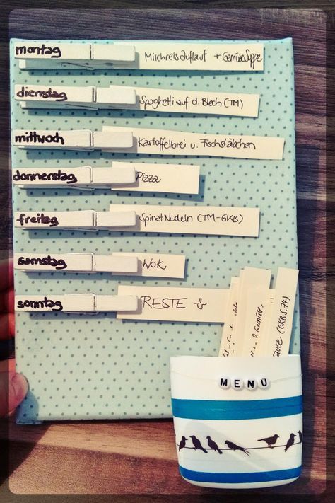 Kreativer Wochenplan
