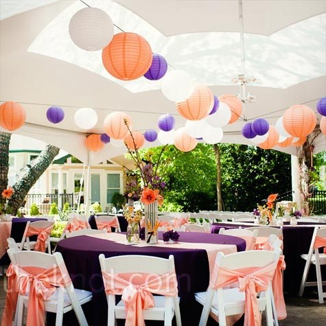 59 Best Peach And Purple Wedding Images On Pinterest Reception In Purple And Peach Colours