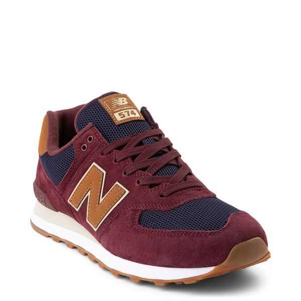 burgundy new balance 574