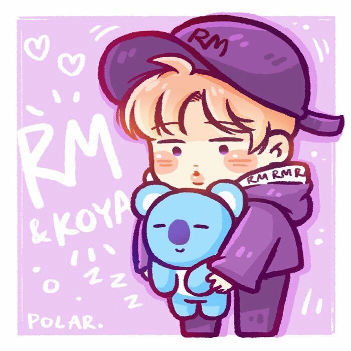 #bts #bt21 #rm #koya #btsrm #rmbts #koyabt21 #bt21koya #cute #mignon #manga...