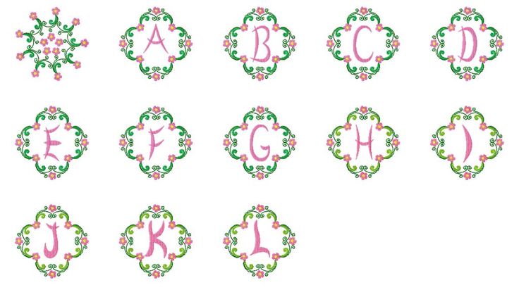 embroidery * alphabet * freebies | Embroidery alphabet, Embroidery