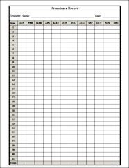 yearly attendance forms homeschooling forms http www homeschool attendance sheet
