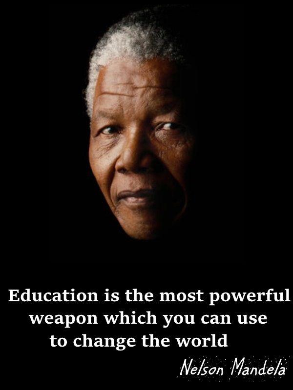 Mandela Education Quote - olanobrienfurnituredesign