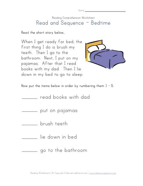 Worksheet Simple Stories Worksheets 104 best english club images on pinterest grammar read and sequence bedtime worksheet