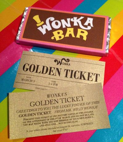 golden ticket invitation
