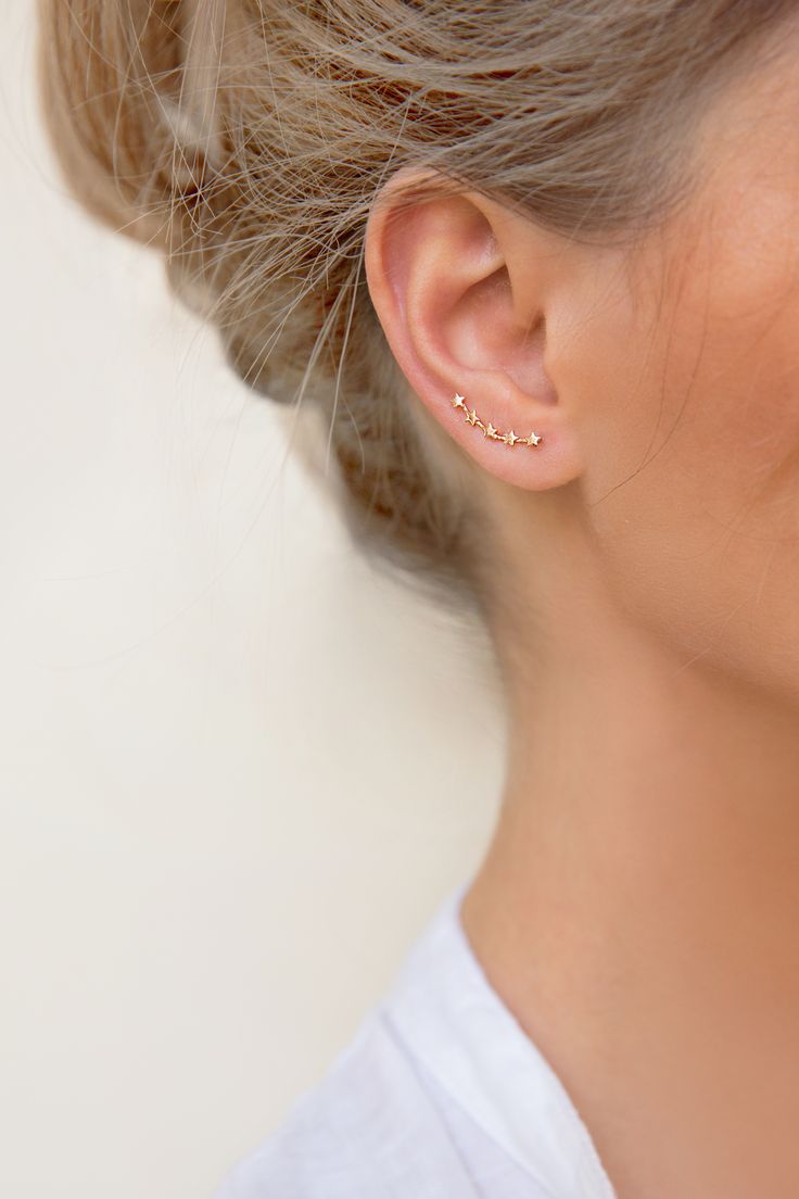 Let's dance between the stars 🌟✨ #earrings #earclimber #earstuds #ohrschmuc...