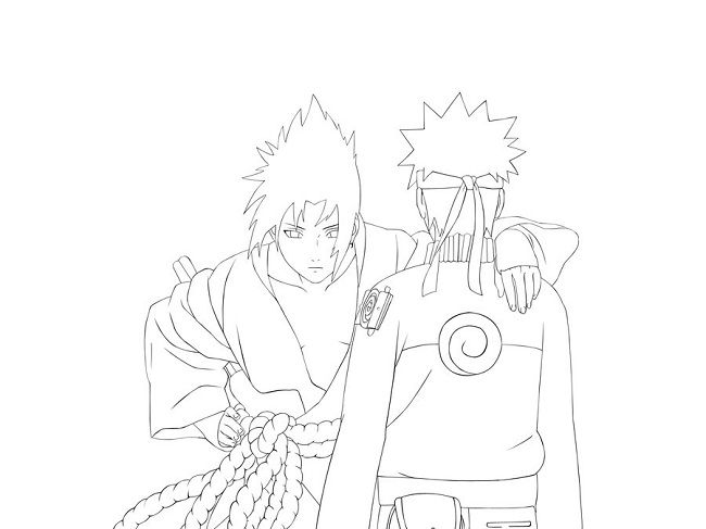 Naruto Vs Sasuke Coloring Pages | Naruto Sketch, Anime Boy Sketch, Itachi Uchiha Art